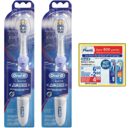 Free Oral-B Battery Action Toothbrush at Rite Aid