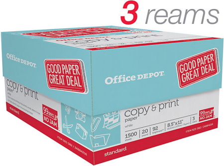 *HOT* $0.67 per Ream Copy Paper at Office Depot