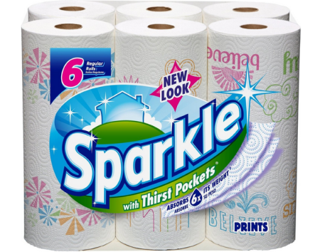 $0.33 Per Roll Sparkle Paper Towels at Kmart