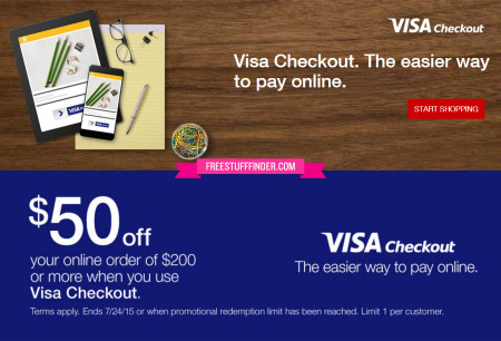 *HOT* $20 Off $70 Staples Purchase (Visa Checkout)
