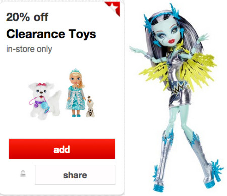 *HOT* 15% Off Clearance Toys Cartwheel (Load Now!)