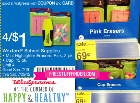 $0.25 Wexford School Supplies at Walgreens