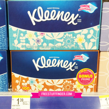 $0.49 (Reg $1.39) Kleenex Facial Tissues at Walgreens