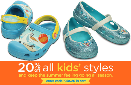 *HOT* Extra 20% Off Kids Styles at Crocs