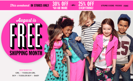 *HOT* $5.62 (Reg $20) Kid's Jeans + Free Shipping at The Children's Place