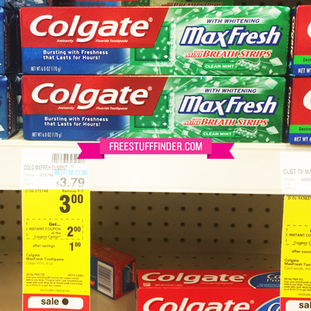 $0.47 (Reg $3.79) Colgate Max Toothpaste at CVS
