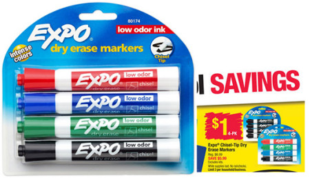 Free Expo Dry Erase Markers at Office Depot