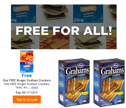 *HOT* Free Kroger Graham Crackers Ralph's Coupon