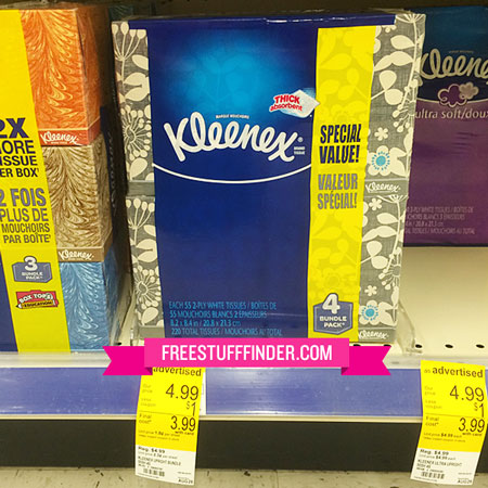 $0.74 Per Box Kleenex Facial Tissue at Walgreens