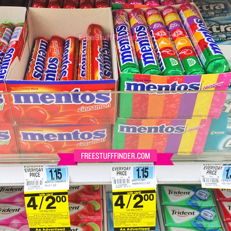 *HOT* $0.25 (Reg $1.15) Mentos Single Rolls at Rite Aid