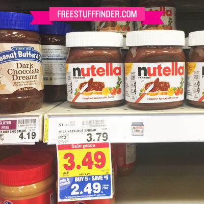 $0.99 (Reg $3.79) Nutella Spread at Kroger Affiliate Stores