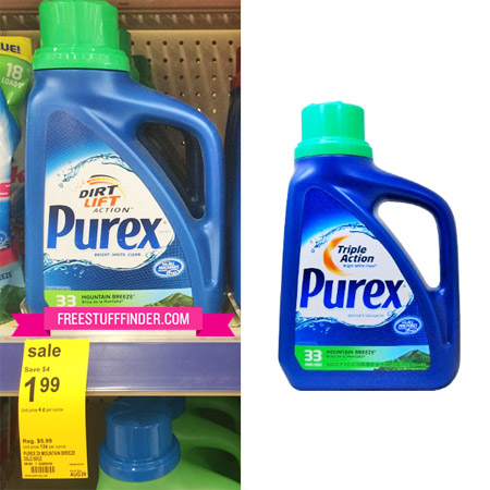 $1.99 (Reg $6) Purex Laundry Detergent at Walgreens