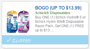 Schick Coupon
