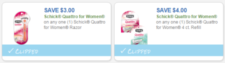 Schick Coupons