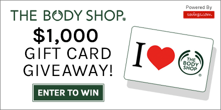 Win $25 The Body Shop Gift Card (40 Winners)