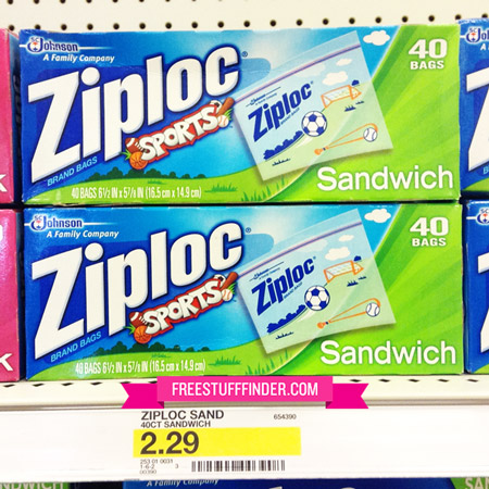 $0.79 (Reg $2.29) Ziploc Sandwich Bags at Target