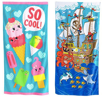 $3.49 (Reg $26) Kids Beach Towels + Free Store Pickup