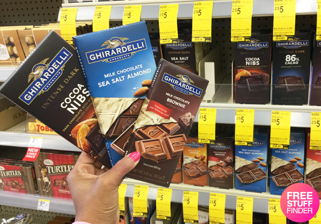 $1.50 (Reg $3) Ghirardelli Chocolate Bars at Walgreens