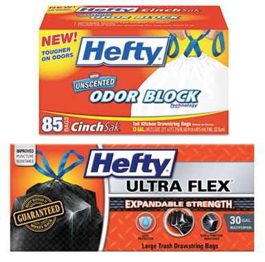 $1.93 (Reg $9.79) Hefty Odor Block Trash Bags at CVS