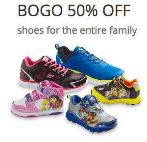 Buy 1 Get 1 50% Off Shoes at Kmart + FREE Store Pickup