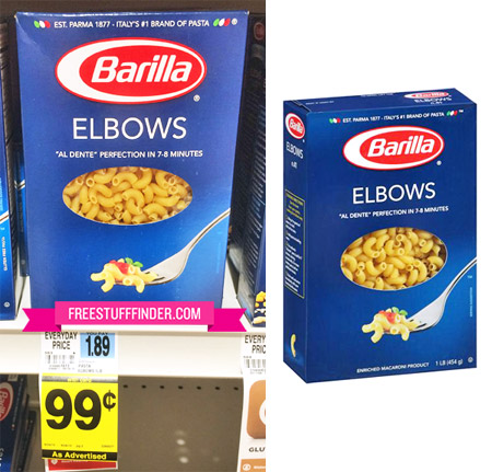 $0.25 (Reg $2) Barilla Pasta at Rite Aid