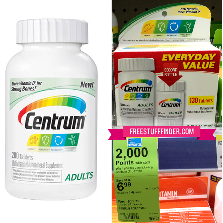 $1.99 (Reg $11.79) Centrum Multivitamins at Walgreens