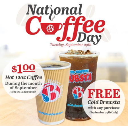 Free Coffee at Brooklyn Water Bagels (9/29 Only)