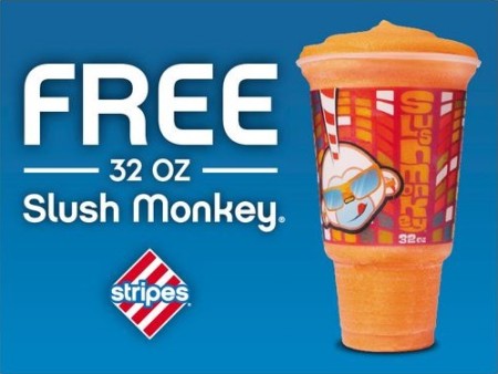 Free-Slush-Monkey-at-Stripes-Stores