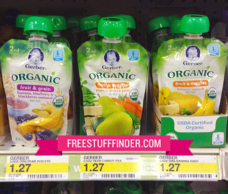 *HOT* $0.57 (Reg $1.29) Gerber Organic Pouches at Target
