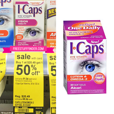 $5.37 (Reg $20.49) I-Caps Eye Vitamins at Walgreens