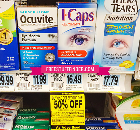 FREE I-Caps Eye Vitamins at Rite Aid + Moneymaker