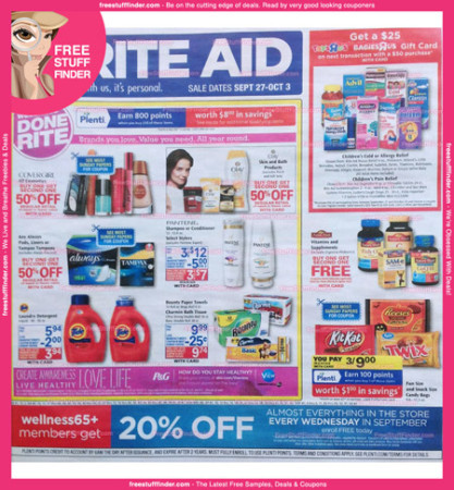 *HOT* Rite Aid Ad Preview (Week 9/27 – 10/3)