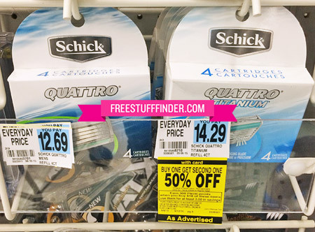 $3.02 (Reg $12.69) Schick Quattro Refills (4 Ct) at Rite Aid