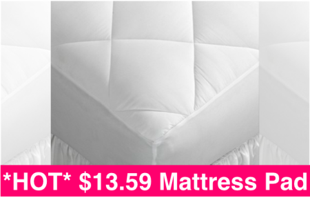 *HOT* $17.99 (Reg $50) Mattress Pads in All Sizes (Twin, Queen, King) + FREE Pickup