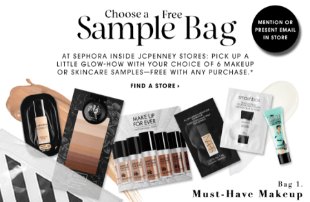 *HOT* Free Sample Bag at Sephora