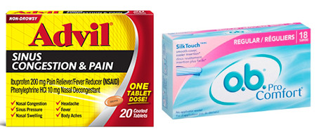 Possible Free Advil Sinus Congestion & Pain or o.b. Tampons (Smiley360)