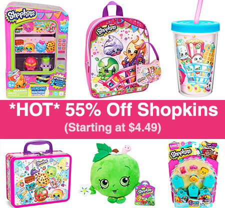Up to 55% Off Shopkins Toys, Bags & More (Starting at $3.49)