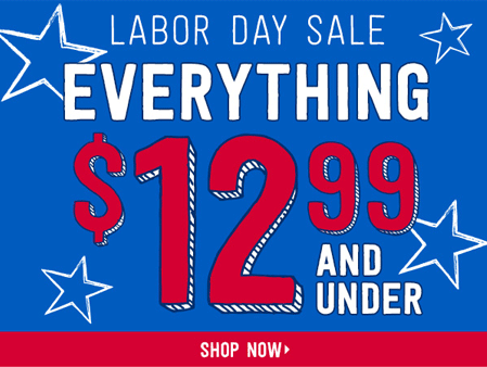 $12.99 & Under Sale + Free Shipping at Crazy8 (12/16 Only)