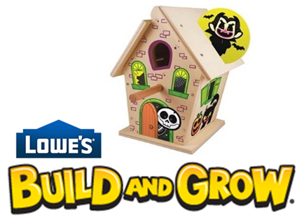Free Haunted Birdhouse at Lowe’s Kids Clinic (10/10)
