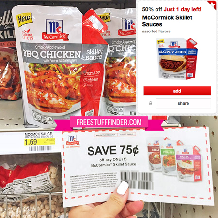 *HOT* 50% Off McCormick Skillet Sauce = FREE at Target