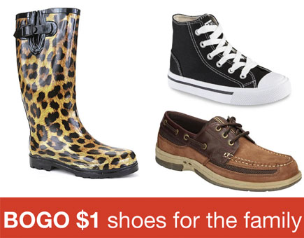 Buy 1 Get 1 50% Shoe Sale + Free Store Pickup