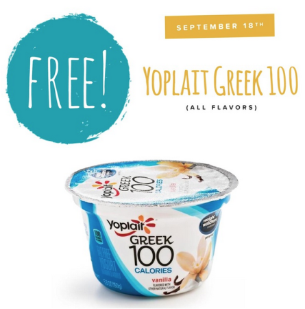 Free Yoplait Greek 100 at Tedeschi Foods (9/18 Only)