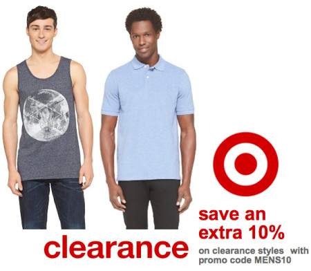 *HOT* Extra 10% Off Men's Clearance at Target