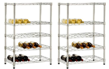 *HOT* $35.99 (Reg $76) 4-Tier Steel Wine Rack + Free Shipping