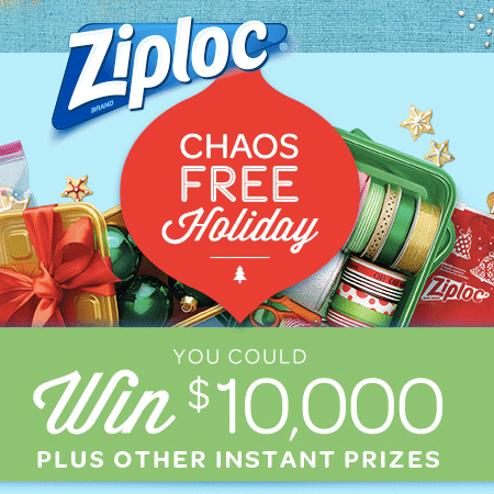 Ziploc Chaos-Free Holiday Giveaway and Sweepstakes