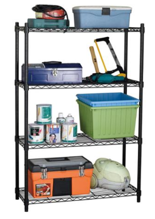 $27.91 (Reg $48) Easy Home 4-Tier Shelving + Free Store Pickup