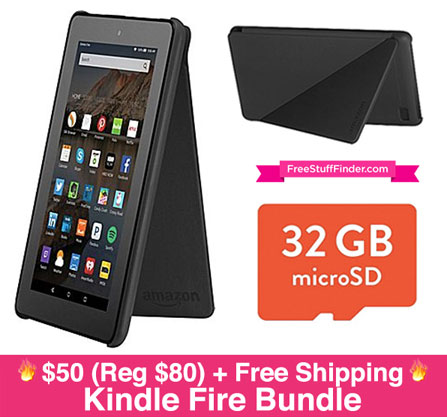*HOT* $50.30 (Reg $80) Amazon Fire Tablet w/ 32GB MicroSD Card & Case + Free Shipping