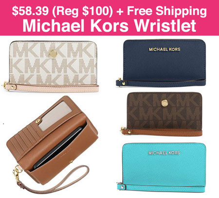 *HOT* $26.99 (Reg $58) Michael Kors Wristlet + Free Pickup