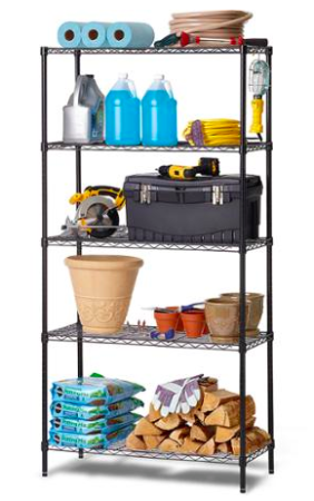 $42.40 Commercial 5-Tier Wire Shelving Rack + Free Pickup