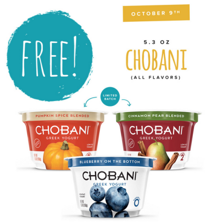 Free Chobani Yogurt at Tedeschi Foods (10/9 Only)